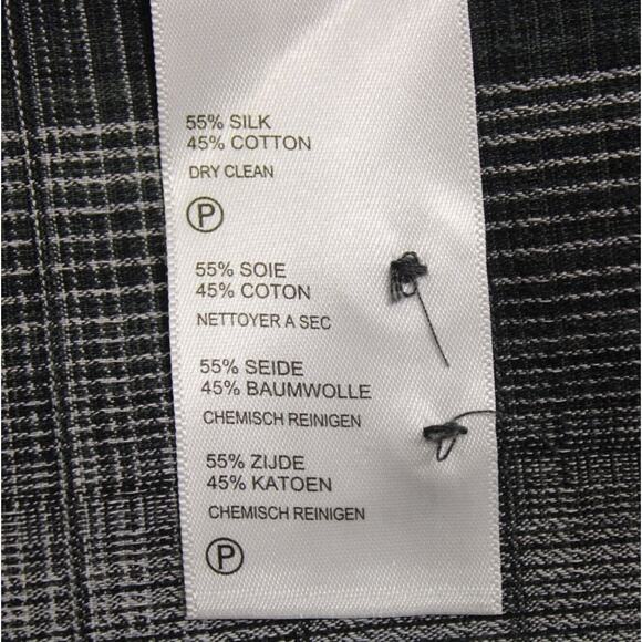 Tommy Bahama Men's Short Sleeve Button Down Shirt Silk Cotton Blend Grey Sz L - Picture 8 of 9